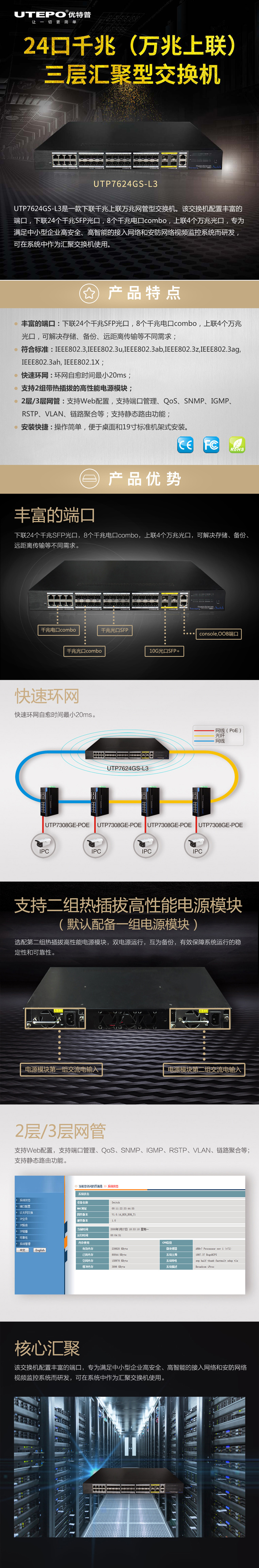 UTP7624GS-L3優(yōu)勢 UTP7624GS-L3優(yōu)勢