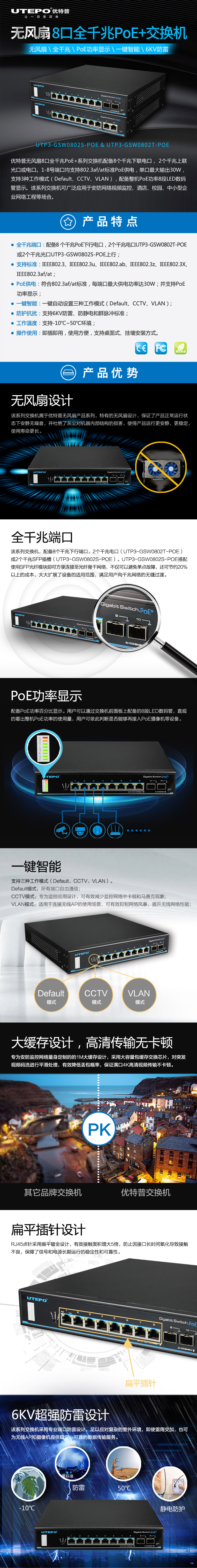 UTP3-GSW0802S-POE